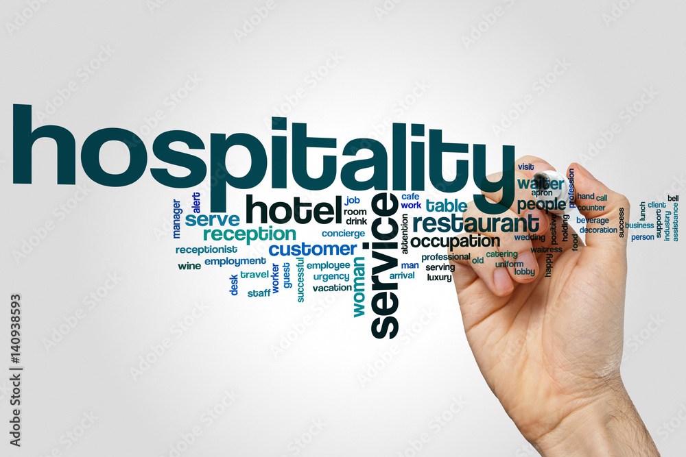 Hospitality word cloud